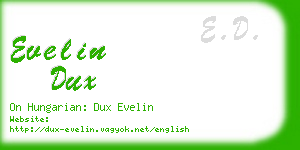 evelin dux business card